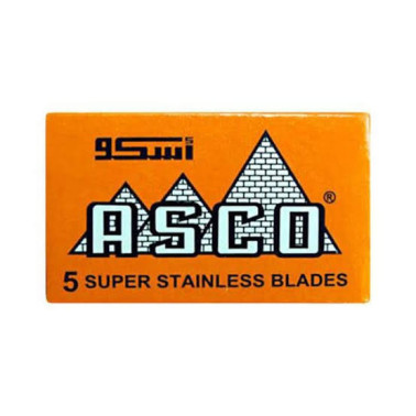 Lames Asco "Super Stainless" Orange par 5