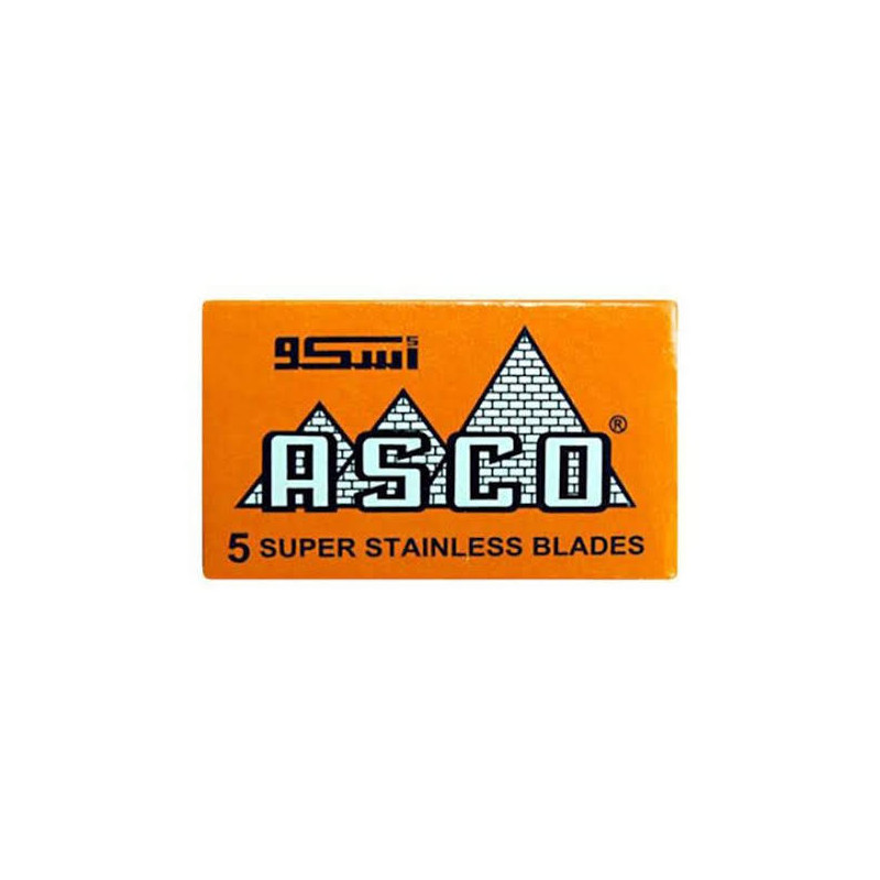 Lames Asco "Super Stainless" Orange par 5