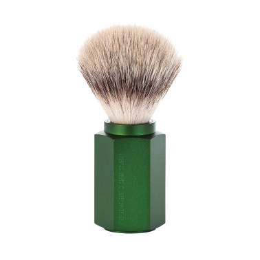 Blaireau de rasage poils synthétiques HEXAGON Vert Forest  - Mühle 