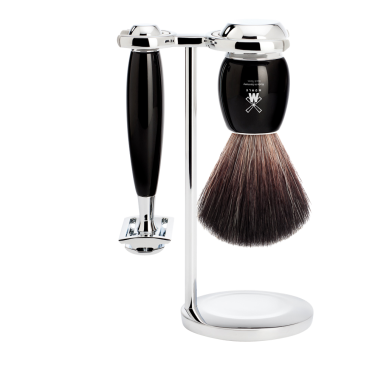 Coffret de rasage 3 pièces VIVO - Mühle résine noire
