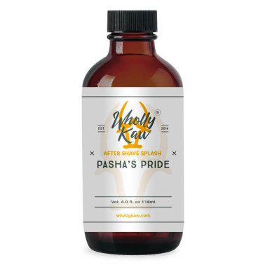 Après Rasage "Pasha's Pride" de la marque Wholly Kaw