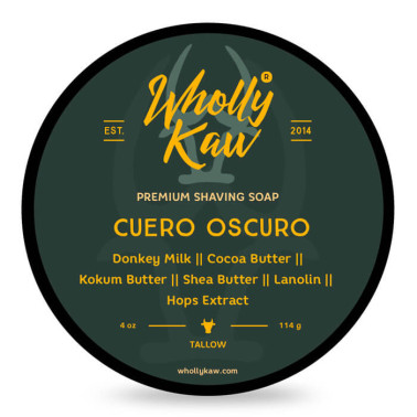 Savon à raser "Cuero Oscuro" de la marque Wholly Kaw