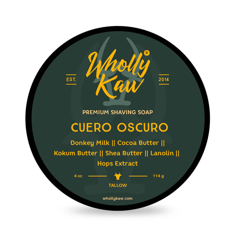 Savon à raser "Cuero Oscuro" de la marque Wholly Kaw