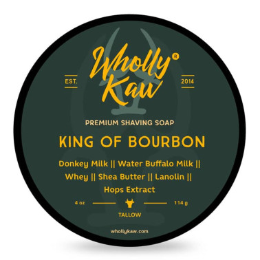 Savon à raser "king of Bourbon" de la marque Wholly Kaw