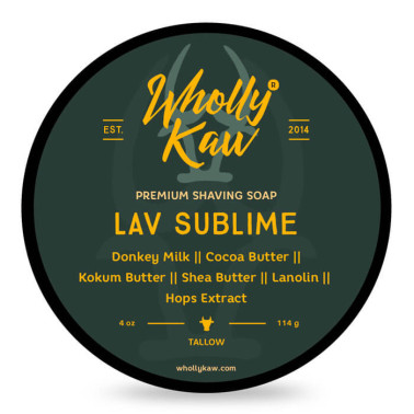 Savon à raser "Lav Sublime" de la marque Wholly Kaw
