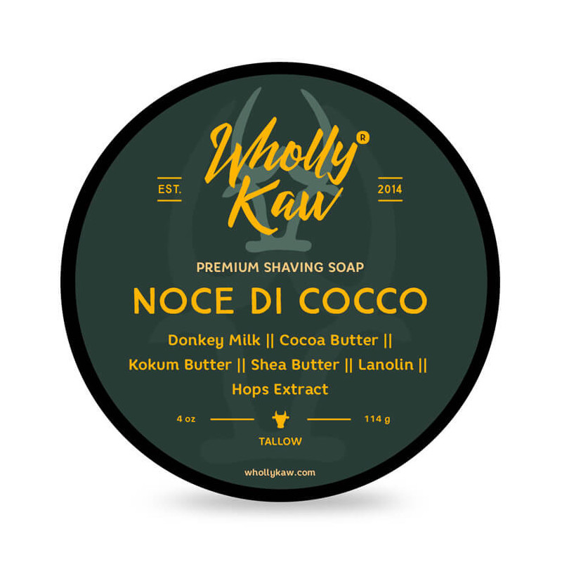 Savon à raser "Noce di Cocco" de la marque Wholly Kaw