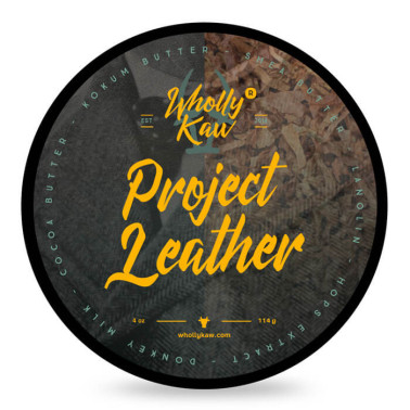 Savon à raser "Project leather" de la marque Wholly Kaw