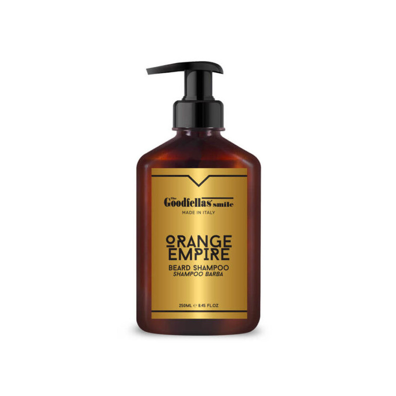 Shampoing à barbe "Orange Empire" de la marque The Goodfellas Smile