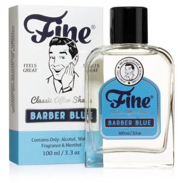 Après rasage "Barber Blue" de la marque Fine Accoutrements