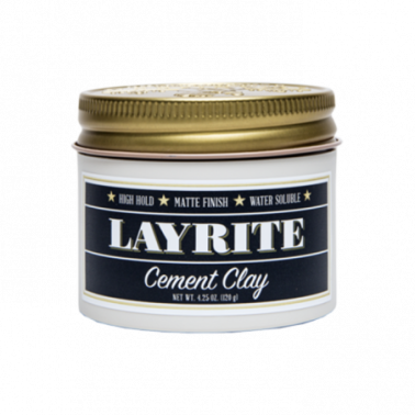 Cire Pomade "Cement" à l'argile Layrite - pot de 42g