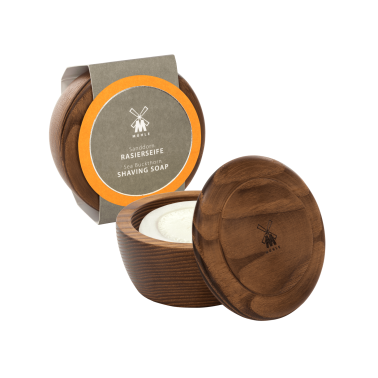 Savon à barbe à l'agousier - Mühle, bol en bois de frêne