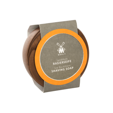 Savon à barbe à l'agousier - Mühle, bol en bois de frêne