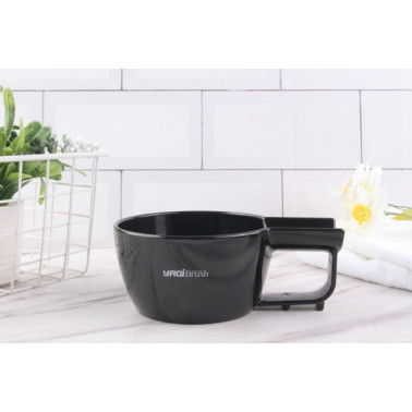 Bol de rasage pliable de la marque YAQI en plastique noir