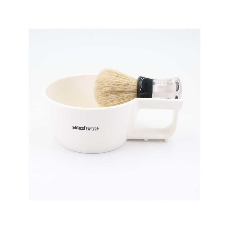 Bol de rasage blanc en plastique de la marque YAQI 