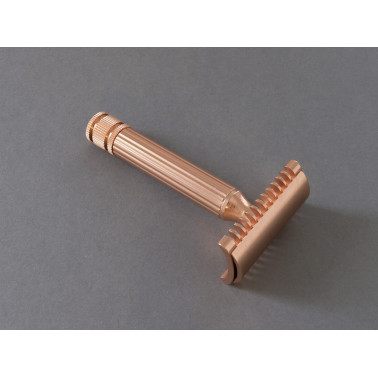Rasoir de sûreté FATIP "Il Grande" chromé Or rosé cuivre