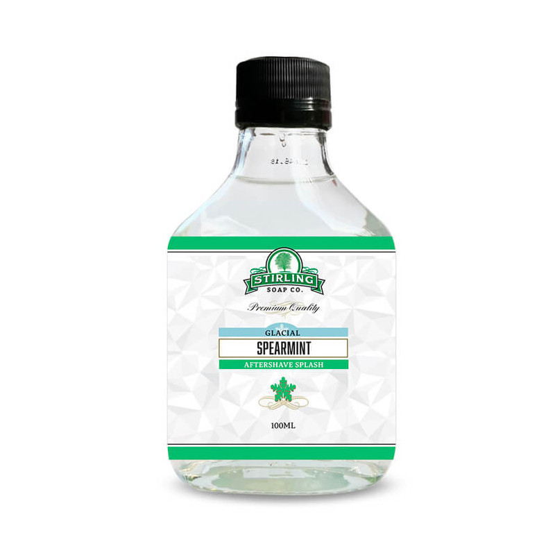 Après Rasage Splash "Spearmint" Glacial signé Stirling Soap
