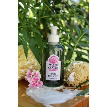 Bain douche géranium Martin de Candre 250 ml