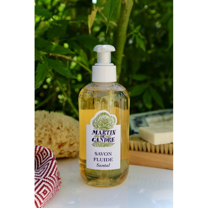 Savon fluide santal Martin de Candre 250 ml