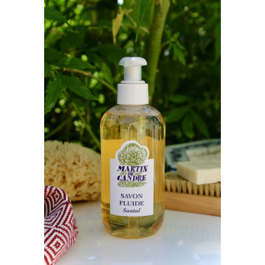 Savon fluide santal Martin de Candre 250 ml