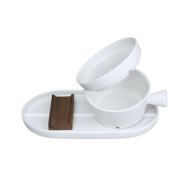 Ensemble de Rasage céramique "Shave Ritual" - Dovo - blanc