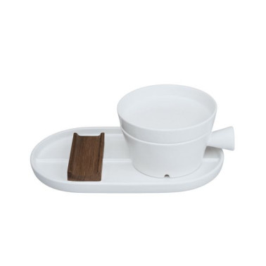 Ensemble de Rasage céramique "Shave Ritual" - Dovo - blanc