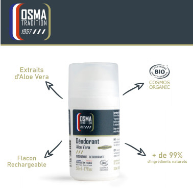 Déodorant Roll-on OSMA Tradition pour peaux sensibles