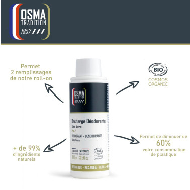Recharge Déodorant Roll-on Laboratoire OSMA Tradition