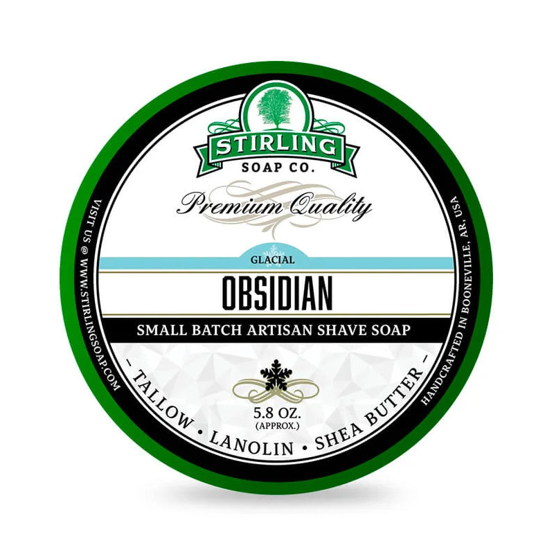 Savon de rasage "Obsidian" Stirling Soap Company