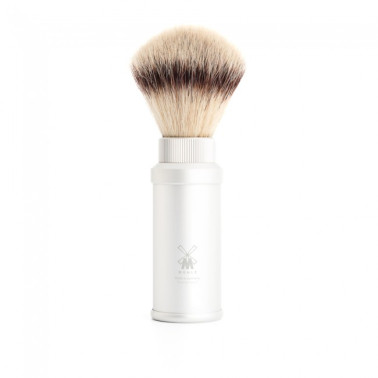 Blaireau de voyage anodisé satin