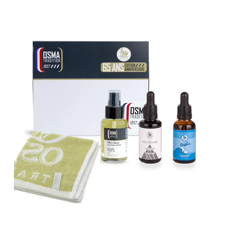 Coffret 3 Huiles à barbe Laboratoire OSMA Tradition
