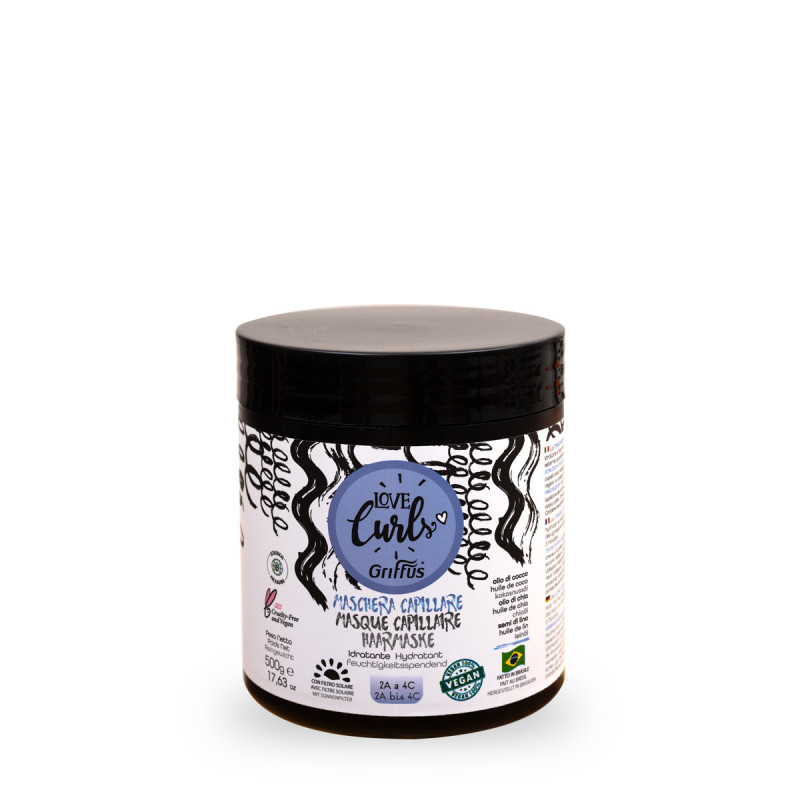 Masque hydratant cheveux bouclés, frisés & crépus 2A-4C – Love Curls