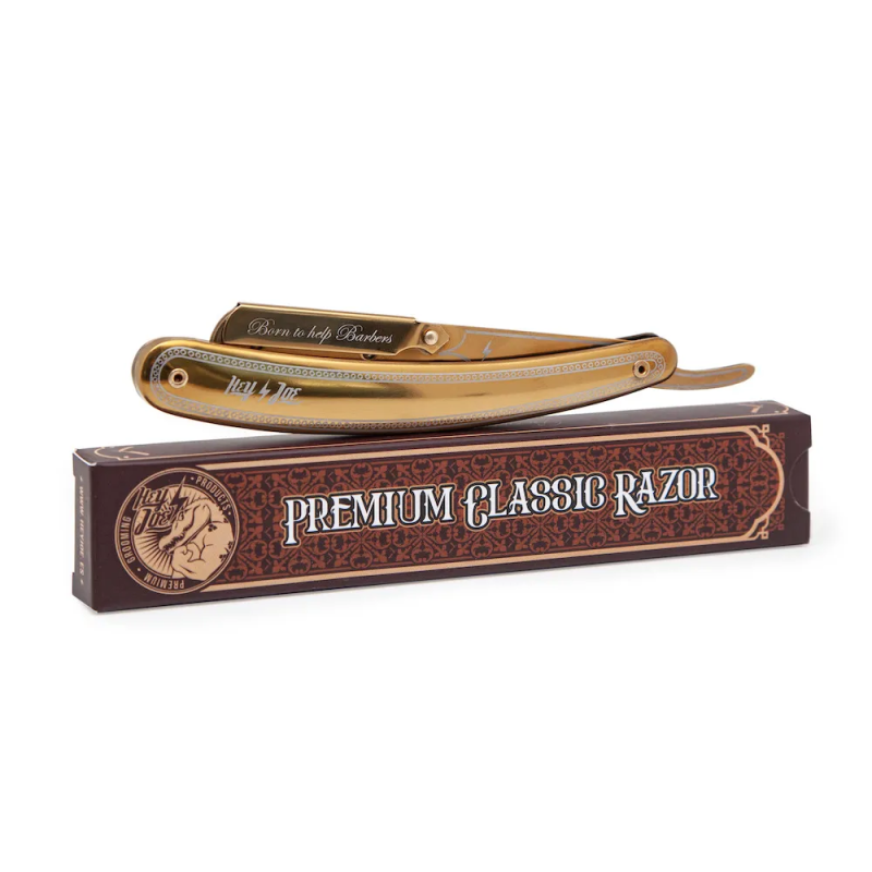 Rasoir shavette "Premium Gold" Hey Joe