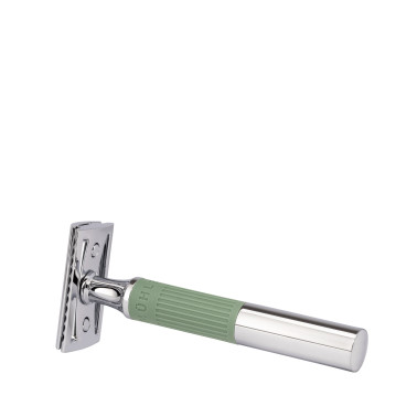 Rasoir de sécurité - Mühle NEO, manche chromé vert sauge