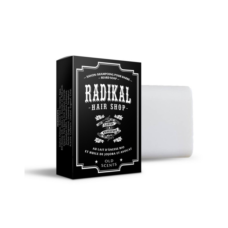 Shampoing barbe solide "Old Scents" - Radikal Hair Shop  