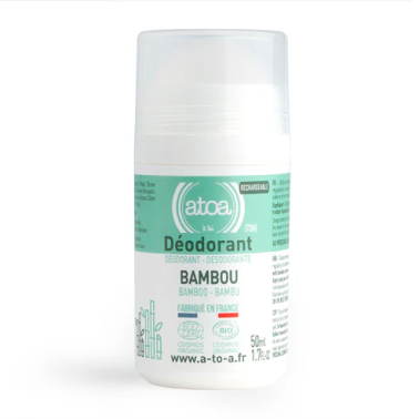 Déodorant Roll-on rechargeable Pierre d'alun & Bambou Atoa 