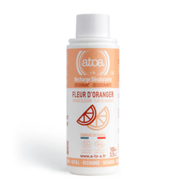 Recharge Déodorant Atoa Pierre d'alun & Fleur d'Oranger