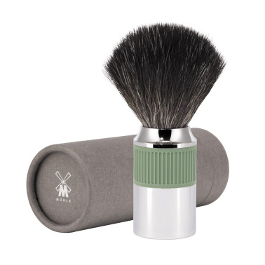 Blaireau de rasage, poils synthétiques - Mühle Neo vert sauge