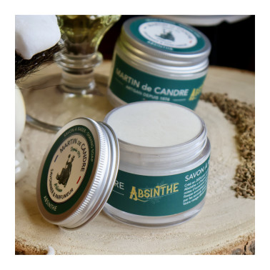 Savon à raser 50g "Absinthe" voyage Martin de Candre