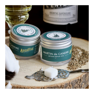 Savon à raser 50g "Absinthe" voyage Martin de Candre