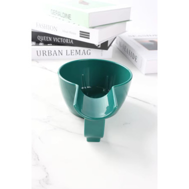 Bol de rasage vert foncé en plastique de la marque YAQI 