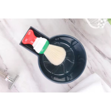 Bol de rasage bleu foncé en plastique de la marque YAQI 