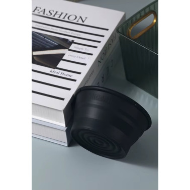 Bol de rasage de la marque YAQI rétractable en silicone noir