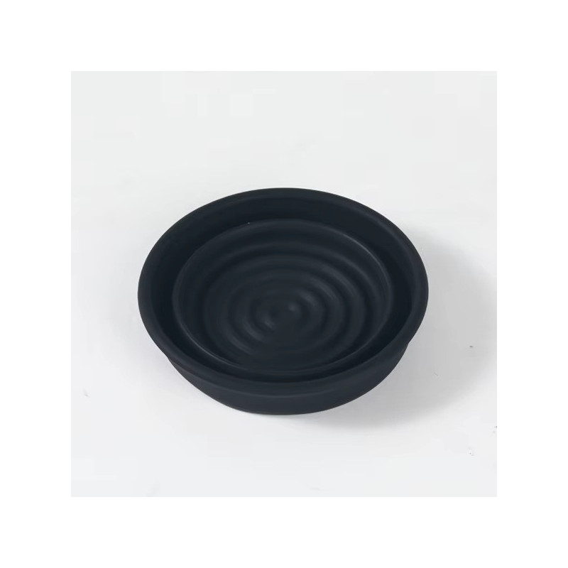 Bol de rasage de la marque YAQI rétractable en silicone noir
