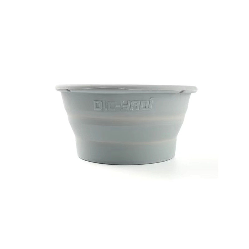 Bol de rasage pliable de la marque YAQI en plastique gris clair