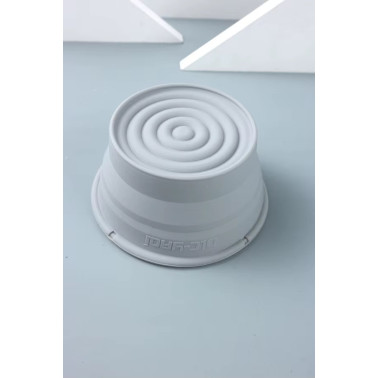 Bol de rasage pliable de la marque YAQI en plastique gris clair