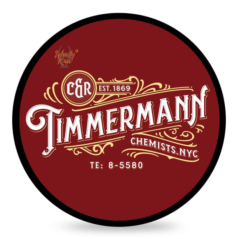 Savon de rasage "Timmermann Rouge" signé Wholly Kaw
