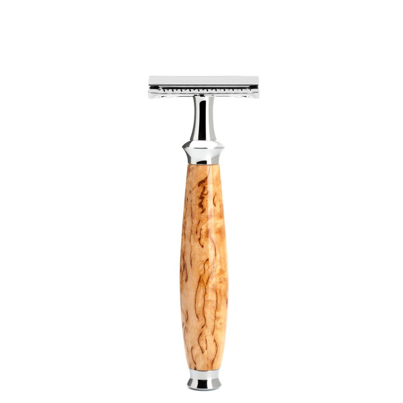 Rasoir de sécurité PURIST Mühle droit loupe de bouleau