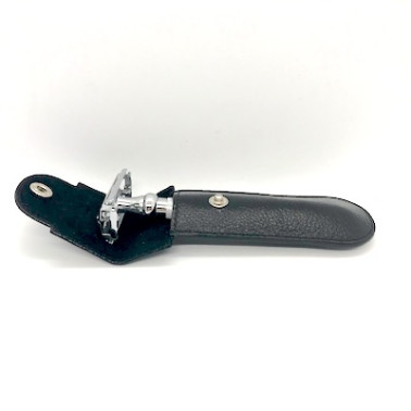 Etui pour Rasoir de Sécurité en cuir noir Parker LP1