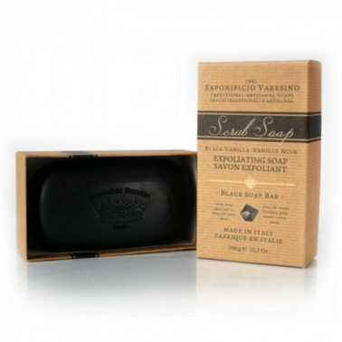 Savon exfoliant au charbon et à la vanille Saponificio Varesino