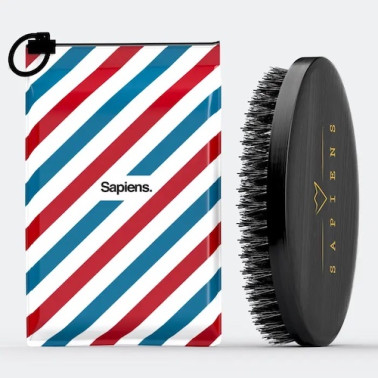 Brosse à Barbe en soie de sanglier Sapiens